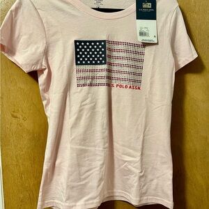 U.S. Polo Assn. Light Pink Flag Tee